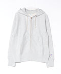 【CHAMPION/チャンピオン】【コットン素材はアメリカ綿100%】REVERSE WEAVE リバースウィーブ 裏起毛ジップフーデッドスウェットシャツ フルジップパーカー フーディ C3-Y134 サステナブルコットン エクスパンションガゼット タフ ネームタグ ユニセックス グレー ❘ジーンズメイト公式オンラインショップ