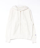 【CHAMPION/チャンピオン】【コットン素材はアメリカ綿100%】REVERSE WEAVE リバースウィーブ 裏起毛ジップフーデッドスウェットシャツ フルジップパーカー フーディ C3-Y134 サステナブルコットン エクスパンションガゼット タフ ネームタグ ユニセックス オフホワイト ❘ジーンズメイト公式オンラインショップ
