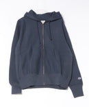 【CHAMPION/チャンピオン】【コットン素材はアメリカ綿100%】REVERSE WEAVE リバースウィーブ 裏起毛ジップフーデッドスウェットシャツ フルジップパーカー フーディ C3-Y134 サステナブルコットン エクスパンションガゼット タフ ネームタグ ユニセックス ダークネイビー ❘ジーンズメイト公式オンラインショップ