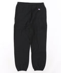 【CHAMPION/チャンピオン】REVERSE WEAVE リバースウィーブ 裏起毛スウェットパンツ C3-W205 サステナブルコットン タフ ガゼットリブ シームレス ウエストゴム ネームタグ ユニセックス ブラック ❘ジーンズメイト公式オンラインショップ