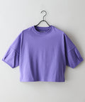 【汗染みの目立ちにくいTシャツ ZEROSTAIN/ゼロステイン】バルーン袖Tシャツ レディース 撥水・汗染み防止 多機能Tシャツ zo パープル ❘ジーンズメイト公式オンラインショップ