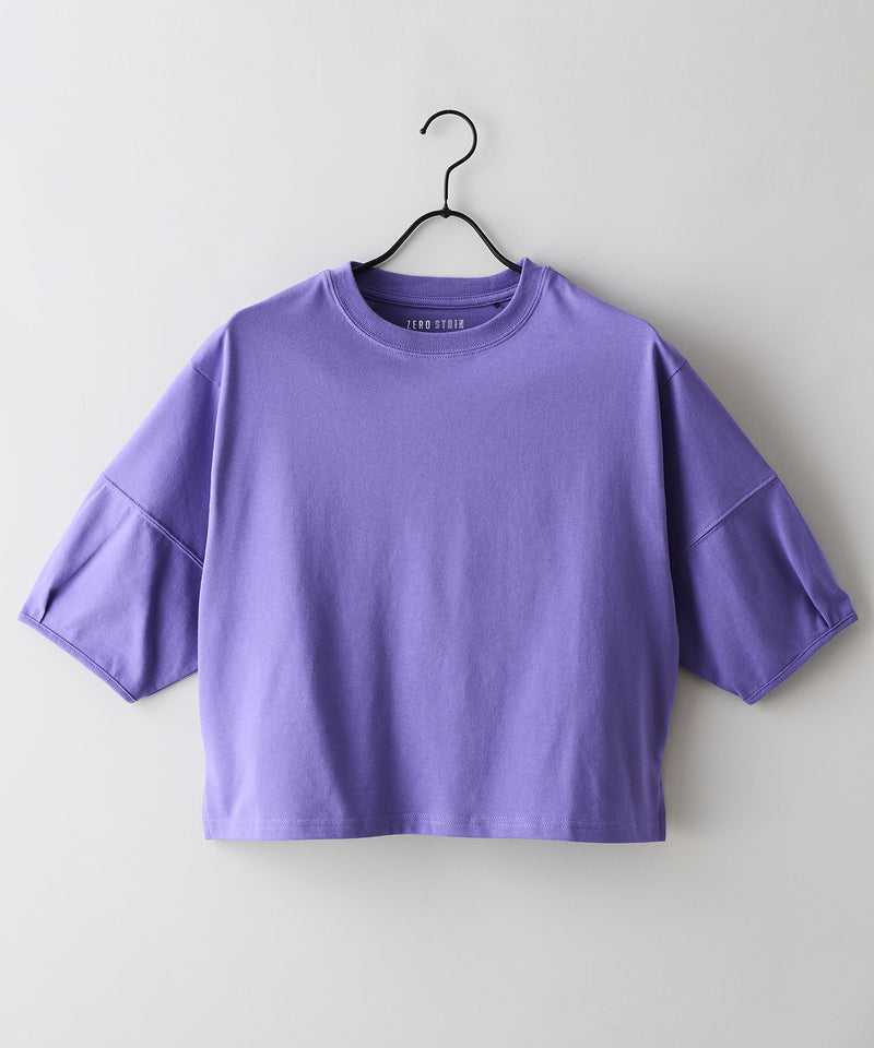 汗染みの目立ちにくいTシャツ ZEROSTAIN/ゼロステイン】バルーン袖T