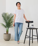 【汗染みの目立ちにくいTシャツ ZEROSTAIN/ゼロステイン】ロールカフラウンドヘムTシャツ レディース 汗染み防止 撥水加工 多機能 zo ❘ジーンズメイト公式オンラインショップ