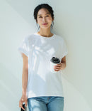 【汗染みの目立ちにくいTシャツ ZEROSTAIN/ゼロステイン】ロールカフラウンドヘムTシャツ レディース 汗染み防止 撥水加工 多機能 zo ❘ジーンズメイト公式オンラインショップ