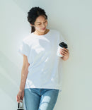 【汗染みの目立ちにくいTシャツ ZEROSTAIN/ゼロステイン】ロールカフラウンドヘムTシャツ レディース 汗染み防止 撥水加工 多機能 zo ❘ジーンズメイト公式オンラインショップ