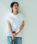 【汗染みの目立ちにくいTシャツ ZEROSTAIN/ゼロステイン】ロールカフラウンドヘムTシャツ レディース 汗染み防止 撥水加工 多機能 zo ❘ジーンズメイト公式オンラインショップ