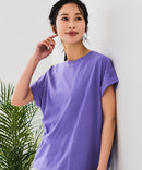 【汗染みの目立ちにくいTシャツ ZEROSTAIN/ゼロステイン】ロールカフラウンドヘムTシャツ レディース 汗染み防止 撥水加工 多機能 zo ❘ジーンズメイト公式オンラインショップ
