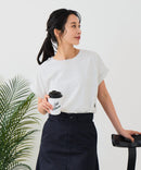 【汗染みの目立ちにくいTシャツ ZEROSTAIN/ゼロステイン】ロールカフラウンドヘムTシャツ レディース 汗染み防止 撥水加工 多機能 zo ❘ジーンズメイト公式オンラインショップ