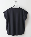 【汗染みの目立ちにくいTシャツ ZEROSTAIN/ゼロステイン】ロールカフラウンドヘムTシャツ レディース 汗染み防止 撥水加工 多機能 zo ❘ジーンズメイト公式オンラインショップ
