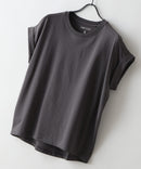 【汗染みの目立ちにくいTシャツ ZEROSTAIN/ゼロステイン】ロールカフラウンドヘムTシャツ レディース 汗染み防止 撥水加工 多機能 zo ❘ジーンズメイト公式オンラインショップ