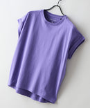【汗染みの目立ちにくいTシャツ ZEROSTAIN/ゼロステイン】ロールカフラウンドヘムTシャツ レディース 汗染み防止 撥水加工 多機能 zo ❘ジーンズメイト公式オンラインショップ