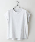 【汗染みの目立ちにくいTシャツ ZEROSTAIN/ゼロステイン】ロールカフラウンドヘムTシャツ レディース 汗染み防止 撥水加工 多機能 zo オフホワイト ❘ジーンズメイト公式オンラインショップ