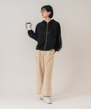 【C-FORT POINT/フォートポイント】【上品なセンタープレス仕様で脚長効果抜群！】ノンウェルコールワイドパンツ コーデュロイ風 きれいめ 上品 高見え オフィス カジュアル 秋冬