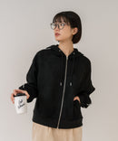 【C-FORT POINT/フォートポイント】【シワになりにくく適度な肉感でロングシーズン活躍】スエードポンチトラックジップパーカー 大人カジュアル 上品 スエード調 スポーティ サイドライン きれいめ カジュアル