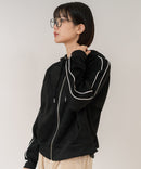 【C-FORT POINT/フォートポイント】【シワになりにくく適度な肉感でロングシーズン活躍】スエードポンチトラックジップパーカー 大人カジュアル 上品 スエード調 スポーティ サイドライン きれいめ カジュアル