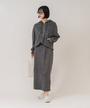 【C-FORT POINT/フォートポイント】【シワになりにくく適度な肉感でロングシーズン活躍】スエードポンチトラックジップパーカー 大人カジュアル 上品 スエード調 スポーティ サイドライン きれいめ カジュアル
