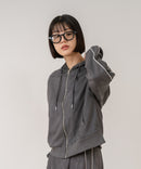 【C-FORT POINT/フォートポイント】【シワになりにくく適度な肉感でロングシーズン活躍】スエードポンチトラックジップパーカー 大人カジュアル 上品 スエード調 スポーティ サイドライン きれいめ カジュアル