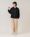 【C-FORT POINT/フォートポイント】【シワになりにくく適度な肉感でロングシーズン活躍】スエードポンチトラックジップパーカー 大人カジュアル 上品 スエード調 スポーティ サイドライン きれいめ カジュアル