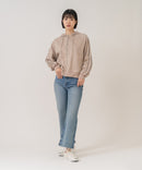 【C-FORT POINT/フォートポイント】【シワになりにくく適度な肉感でロングシーズン活躍】スエードポンチトラックジップパーカー 大人カジュアル 上品 スエード調 スポーティ サイドライン きれいめ カジュアル