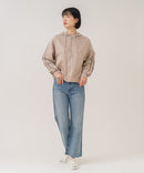 【C-FORT POINT/フォートポイント】【シワになりにくく適度な肉感でロングシーズン活躍】スエードポンチトラックジップパーカー 大人カジュアル 上品 スエード調 スポーティ サイドライン きれいめ カジュアル