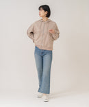 【C-FORT POINT/フォートポイント】【シワになりにくく適度な肉感でロングシーズン活躍】スエードポンチトラックジップパーカー 大人カジュアル 上品 スエード調 スポーティ サイドライン きれいめ カジュアル