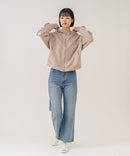 【C-FORT POINT/フォートポイント】【シワになりにくく適度な肉感でロングシーズン活躍】スエードポンチトラックジップパーカー 大人カジュアル 上品 スエード調 スポーティ サイドライン きれいめ カジュアル