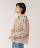 【C-FORT POINT/フォートポイント】【シワになりにくく適度な肉感でロングシーズン活躍】スエードポンチトラックジップパーカー 大人カジュアル 上品 スエード調 スポーティ サイドライン きれいめ カジュアル