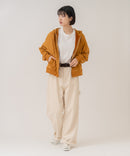【C-FORT POINT/フォートポイント】【シワになりにくく適度な肉感でロングシーズン活躍】スエードポンチトラックジップパーカー 大人カジュアル 上品 スエード調 スポーティ サイドライン きれいめ カジュアル