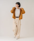 【C-FORT POINT/フォートポイント】【シワになりにくく適度な肉感でロングシーズン活躍】スエードポンチトラックジップパーカー 大人カジュアル 上品 スエード調 スポーティ サイドライン きれいめ カジュアル