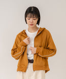 【C-FORT POINT/フォートポイント】【シワになりにくく適度な肉感でロングシーズン活躍】スエードポンチトラックジップパーカー 大人カジュアル 上品 スエード調 スポーティ サイドライン きれいめ カジュアル