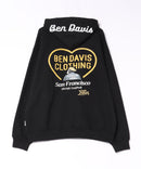 【BEN DAVIS/ベンデイビス】【刺繍で施されたグラフィックがお洒落な一着】裏起毛 バック刺繍フーディー プルオーバーフーディー プルパーカー ストリート カジュアル ユニセックス