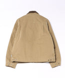 【BEN DAVIS/ベンデイビス】【コーデュロイ襟×丈短デザインがお洒落な一着】ヴィンテージダック ジップワークジャケット 表地綿100% コーデュロイ襟 薄中綿入り 丈短 ヴィンテージ風 ユニセックス ❘ジーンズメイト公式オンラインショップ