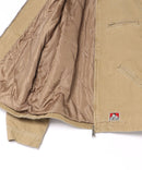【BEN DAVIS/ベンデイビス】【コーデュロイ襟×丈短デザインがお洒落な一着】ヴィンテージダック ジップワークジャケット 表地綿100% コーデュロイ襟 薄中綿入り 丈短 ヴィンテージ風 ユニセックス ❘ジーンズメイト公式オンラインショップ