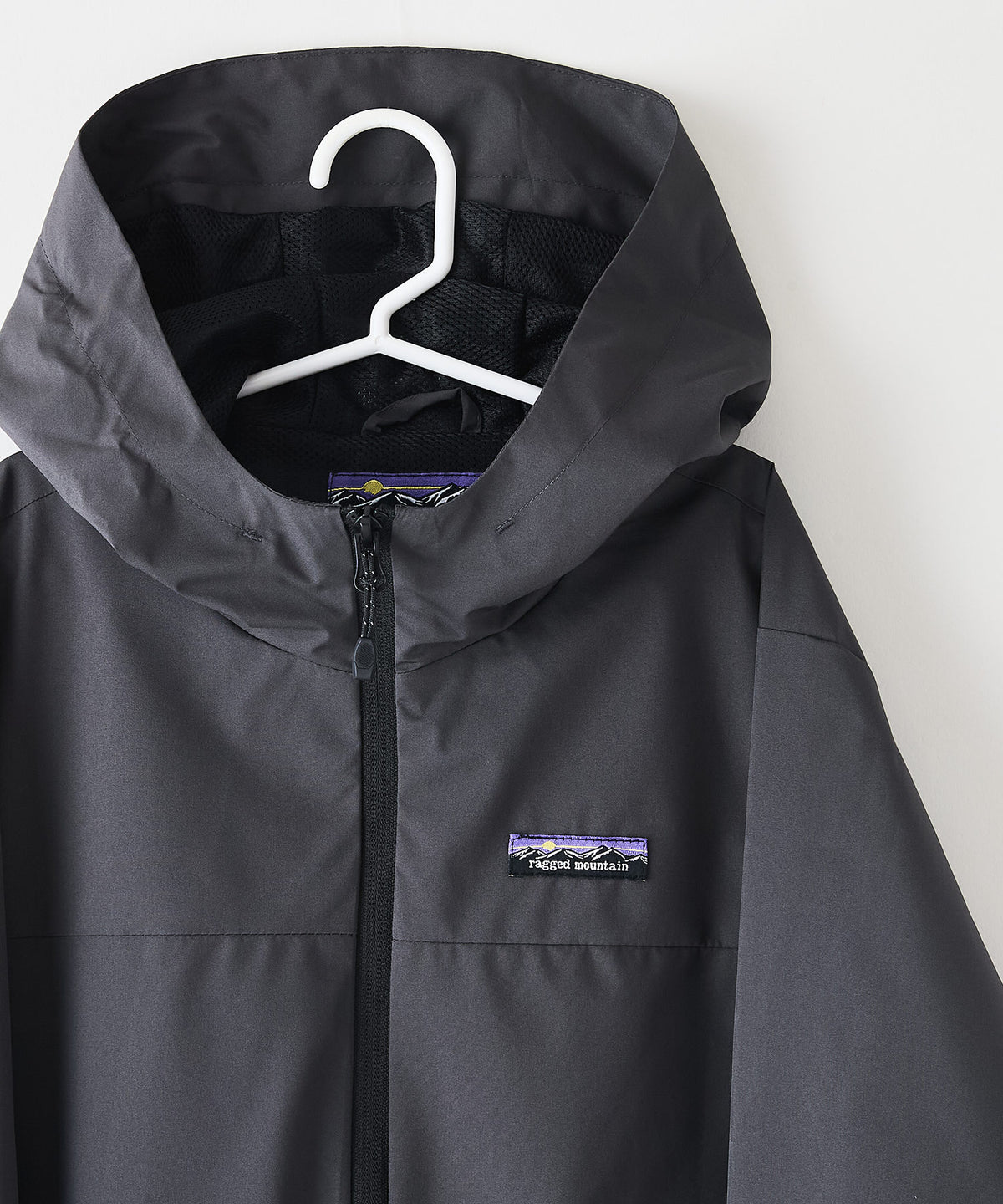 【HSC】creek quiet mountain パーカー Creek×quiet mountain ロゴプリントプルオーバーパーカー グレー