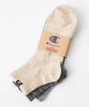 【CHAMPION/チャンピオン】クォーターレングス 3P ソックス 3足組 靴下