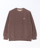 【BEVERLY HILLS POLO CLUB/ビバリーヒルズポロクラブ】【上品な大人カジュアルを叶える！】身頃裏シャギートレーナー スウェット クルーネック ワンポイント刺繍 シンプル 上品