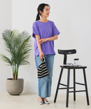 【汗染みの目立ちにくいTシャツ ZEROSTAIN/ゼロステイン】ロールカフサイドスリットTシャツ 撥水・UVカット機能付き レディース 快適Tシャツ zo ❘ジーンズメイト公式オンラインショップ