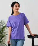 【汗染みの目立ちにくいTシャツ ZEROSTAIN/ゼロステイン】ロールカフサイドスリットTシャツ 撥水・UVカット機能付き レディース 快適Tシャツ zo ❘ジーンズメイト公式オンラインショップ