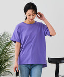 【汗染みの目立ちにくいTシャツ ZEROSTAIN/ゼロステイン】ロールカフサイドスリットTシャツ 撥水・UVカット機能付き レディース 快適Tシャツ zo ❘ジーンズメイト公式オンラインショップ