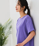 【汗染みの目立ちにくいTシャツ ZEROSTAIN/ゼロステイン】ロールカフサイドスリットTシャツ 撥水・UVカット機能付き レディース 快適Tシャツ zo ❘ジーンズメイト公式オンラインショップ
