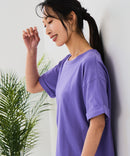 【汗染みの目立ちにくいTシャツ ZEROSTAIN/ゼロステイン】ロールカフサイドスリットTシャツ 撥水・UVカット機能付き レディース 快適Tシャツ zo ❘ジーンズメイト公式オンラインショップ