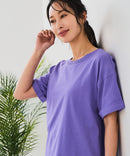 【汗染みの目立ちにくいTシャツ ZEROSTAIN/ゼロステイン】ロールカフサイドスリットTシャツ 撥水・UVカット機能付き レディース 快適Tシャツ zo ❘ジーンズメイト公式オンラインショップ
