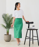 【汗染みの目立ちにくいTシャツ ZEROSTAIN/ゼロステイン】ロールカフサイドスリットTシャツ 撥水・UVカット機能付き レディース 快適Tシャツ zo ❘ジーンズメイト公式オンラインショップ