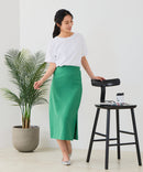 【汗染みの目立ちにくいTシャツ ZEROSTAIN/ゼロステイン】ロールカフサイドスリットTシャツ 撥水・UVカット機能付き レディース 快適Tシャツ zo ❘ジーンズメイト公式オンラインショップ