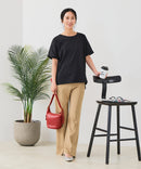 【汗染みの目立ちにくいTシャツ ZEROSTAIN/ゼロステイン】ロールカフサイドスリットTシャツ 撥水・UVカット機能付き レディース 快適Tシャツ zo ❘ジーンズメイト公式オンラインショップ