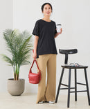 【汗染みの目立ちにくいTシャツ ZEROSTAIN/ゼロステイン】ロールカフサイドスリットTシャツ 撥水・UVカット機能付き レディース 快適Tシャツ zo ❘ジーンズメイト公式オンラインショップ