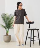 【汗染みの目立ちにくいTシャツ ZEROSTAIN/ゼロステイン】ロールカフサイドスリットTシャツ 撥水・UVカット機能付き レディース 快適Tシャツ zo ❘ジーンズメイト公式オンラインショップ