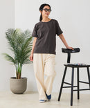 【汗染みの目立ちにくいTシャツ ZEROSTAIN/ゼロステイン】ロールカフサイドスリットTシャツ 撥水・UVカット機能付き レディース 快適Tシャツ zo ❘ジーンズメイト公式オンラインショップ