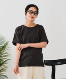【汗染みの目立ちにくいTシャツ ZEROSTAIN/ゼロステイン】ロールカフサイドスリットTシャツ 撥水・UVカット機能付き レディース 快適Tシャツ zo ❘ジーンズメイト公式オンラインショップ