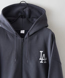 【PEANUTS/ピーナッツ】【ユニセックスデザインでリンクコーデにも◎】MLB×PEANUTS 裏起毛ジップパーカー 保温 キャラクター ドジャース ヤンキース ホワイトソックス